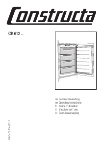 Handleiding Constructa CE61250 Vriezer