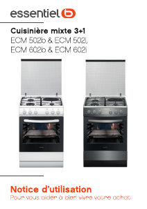 Mode d’emploi Essentiel B ECM 602b Cuisinière