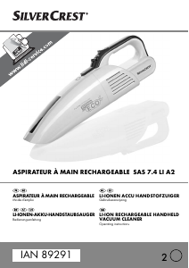 Manual SilverCrest IAN 89291 Handheld Vacuum