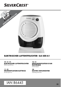 Manual SilverCrest SLE 500 A1 Dehumidifier