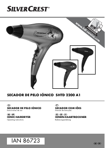 Manual SilverCrest IAN 86723 Secador de cabelo