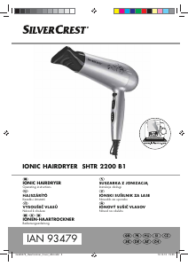 Manual SilverCrest SHTR 2200 B1 Hair Dryer