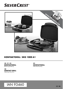Manual SilverCrest SKG 1000 A1 Contact Grill