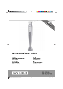 Mode d’emploi SilverCrest H-8666 Mixeur plongeant