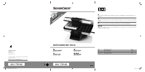 Manual SilverCrest SBW 1000 A2 Waffle Maker