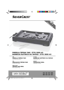 Manual SilverCrest IAN 85867 Grelhador de mesa