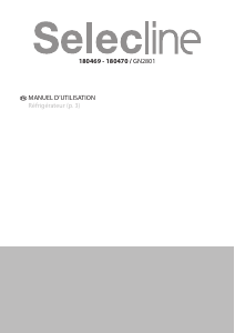 Mode d’emploi Selecline GN2801 Réfrigérateur combiné