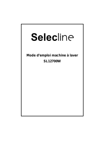 Mode d’emploi Selecline SL12700W Lave-linge