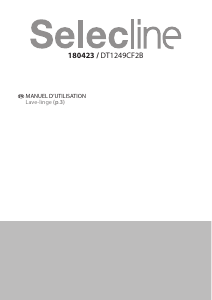 Mode d’emploi Selecline DT1249CF2B Lave-linge