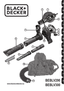 Bedienungsanleitung Black and Decker BEBLV290 Laubblaser