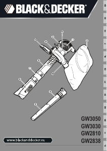 Bruksanvisning Black and Decker GW2838 Løvblåser