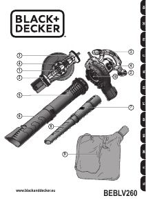 Manual Black and Decker BEBLV260 Leaf Blower