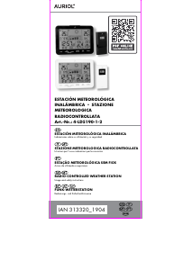 Manual Auriol IAN 313320 Estação meteorológica