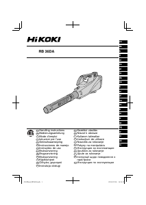 Bruksanvisning Hikoki RB 36DA Lövblåsare