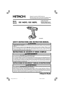 Bruksanvisning Hitachi DS 14DFL Borrskruvdragare
