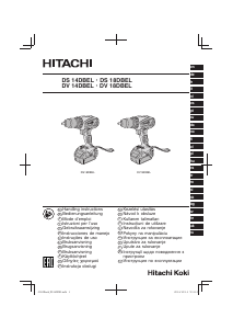 Bruksanvisning Hitachi DS 14DBEL Borrskruvdragare