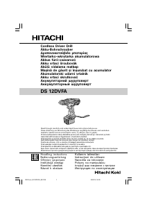 Manual Hitachi DS 12DVFA Drill-Driver