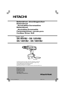 Handleiding Hitachi DS 9DVB2 Schroef-boormachine