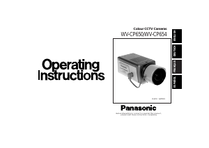 Handleiding Panasonic WV-CP650 Beveiligingscamera