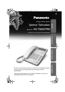 Kullanım kılavuzu Panasonic KX-TS600TRW Telefon
