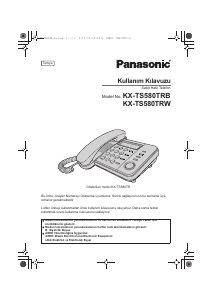 Kullanım kılavuzu Panasonic KX-TS580TR Telefon