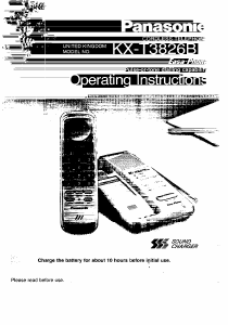 Manual Panasonic KX-T3836BE Wireless Phone