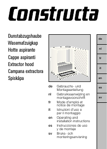 Handleiding Constructa CD50030 Afzuigkap