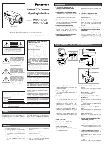 Handleiding Panasonic WV-CL274 Beveiligingscamera