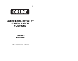 Mode d’emploi Orline OFSG6060 Cuisinière