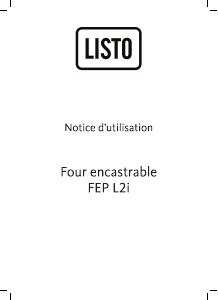 Mode d’emploi Listo FEP L2i Four