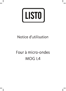 Mode d’emploi Listo MOG L4 Micro-onde
