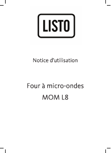 Mode d’emploi Listo MOM L8 Micro-onde