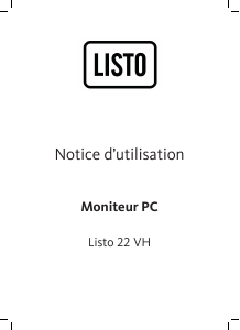 Mode d’emploi Listo 22 VH Moniteur LED