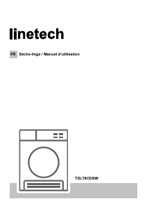 Mode d’emploi Linetech TDLT8CDSW Sèche-linge
