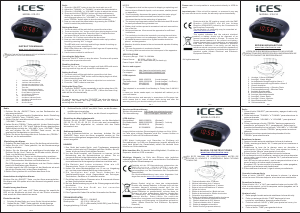 Handleiding ICES ICR-210 Wekkerradio