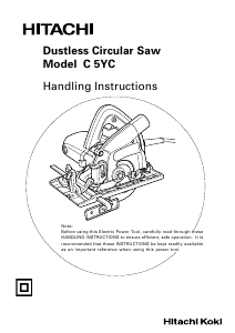 Handleiding Hitachi C 5YC Cirkelzaag