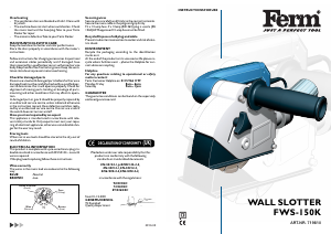 Handleiding FERM WSM4001 Muurfrees
