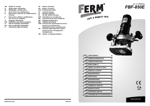 Instrukcja FERM PRM1003 Frezarka górnowrzecionowa