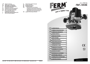 Manual de uso FERM PRM1006 Fresadora de superficie
