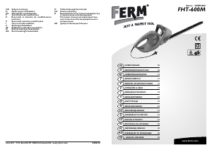 Manual de uso FERM HGM1002 Tijeras cortasetos