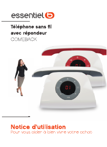 Mode d’emploi Essentiel B Comeback Téléphone sans fil