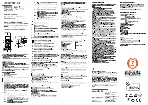 Mode d’emploi Essentiel B Tribu Duo-R Téléphone sans fil