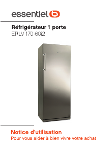 Mode d’emploi Essentiel B ERLV 170-60i2 Réfrigérateur