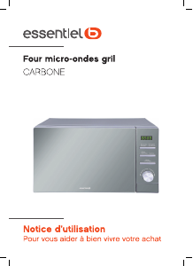 Mode d’emploi Essentiel B EG 203s Carbone Micro-onde
