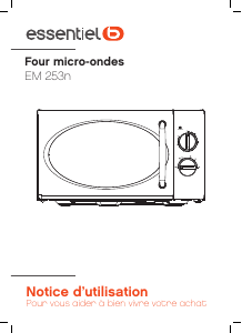 Mode d’emploi Essentiel B EM 253n Micro-onde