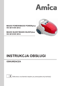 Instrukcja Amica VK 5013 Maxis Silent Odkurzacz