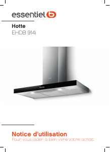 Mode d’emploi Essentiel B EHDB 914i Hotte aspirante
