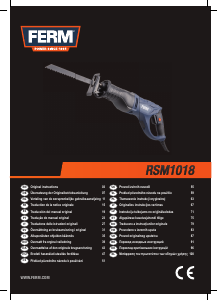 Manual FERM RSM1018 Ferăstrău cu piston
