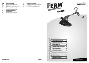 Manual FERM LTM1006 Aparador de relva