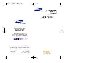 Mode d’emploi Samsung SGH-R200DB Téléphone portable